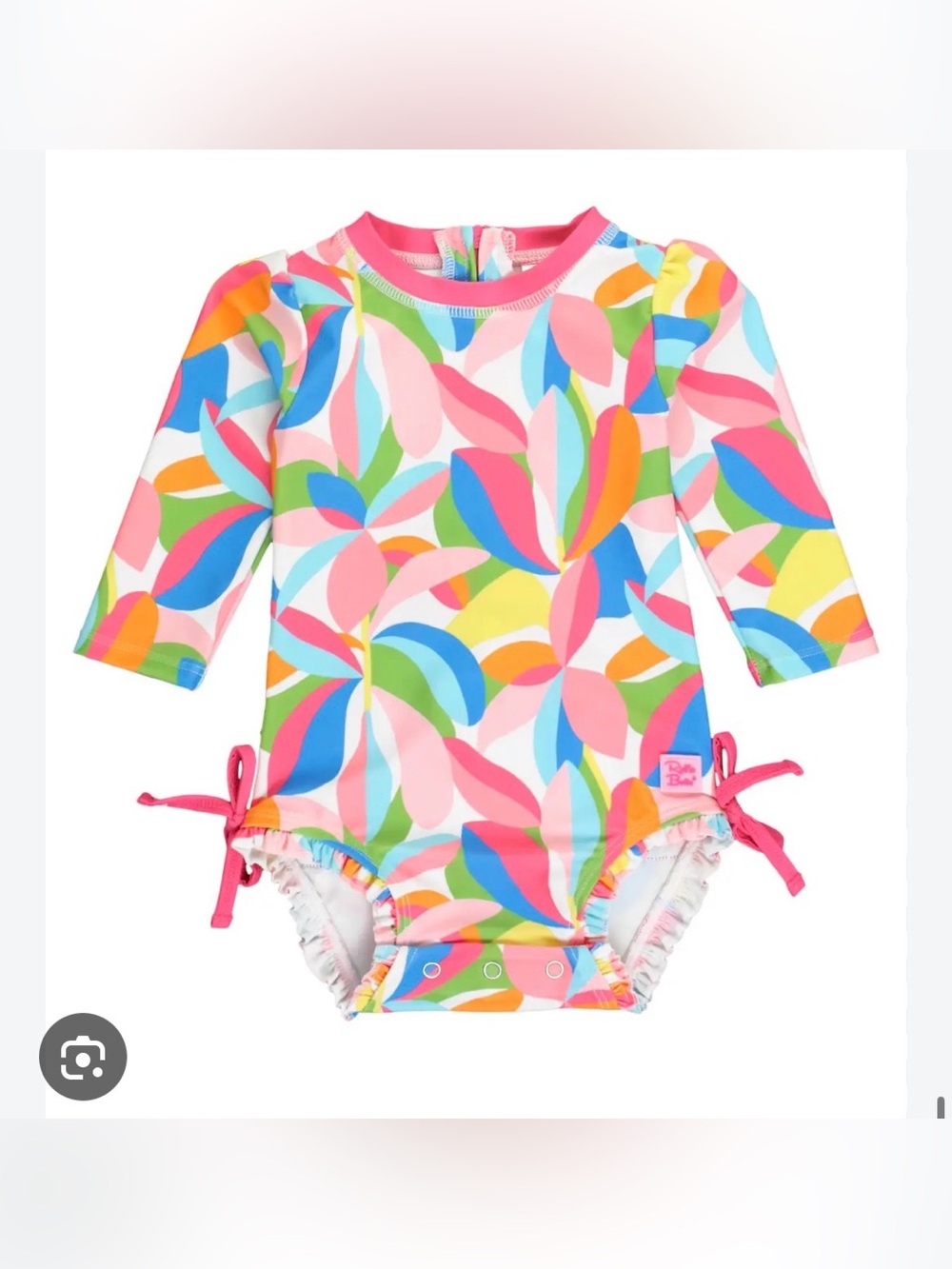 Ruffle Butts Long Sleeve Rashguard One-Piece